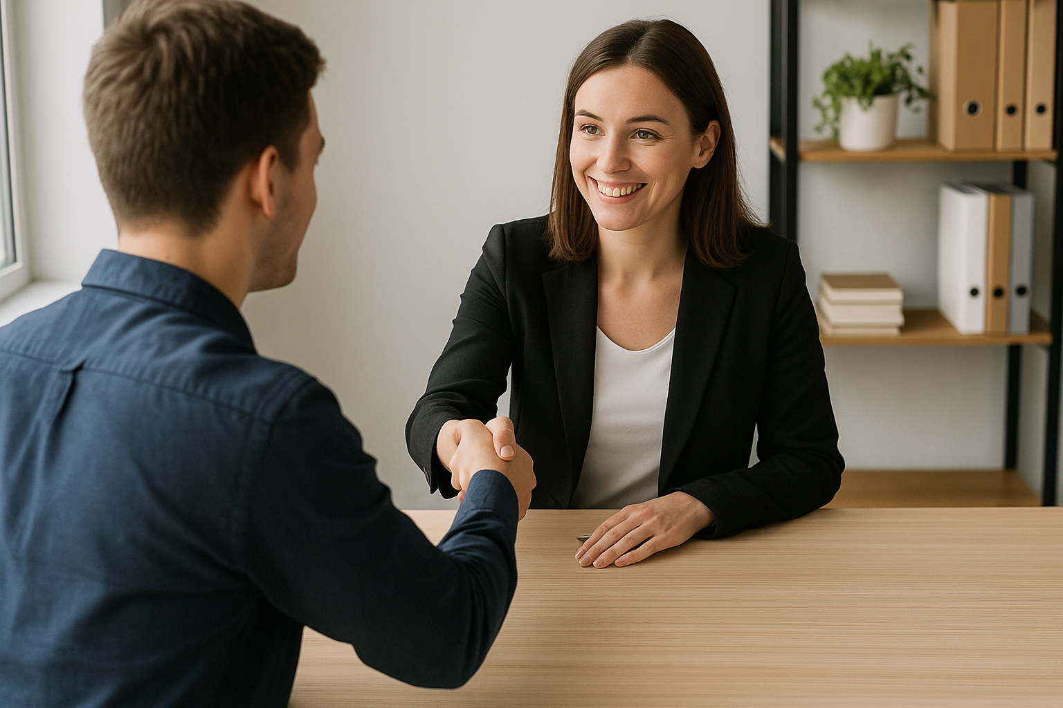 New business meeting A meeting between an accountant, tax advisor, business advisor and their client discussing how to start a business in 2025.