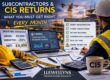 CIS returns for subcontractors monthly compliance checklist UK