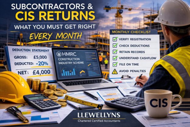 CIS returns for subcontractors monthly compliance checklist UK