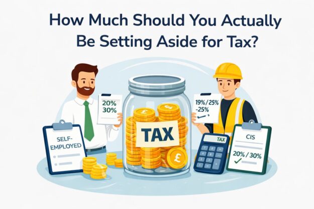 How much to set aside for tax UK sole traders limited companies and CIS subcontractors
